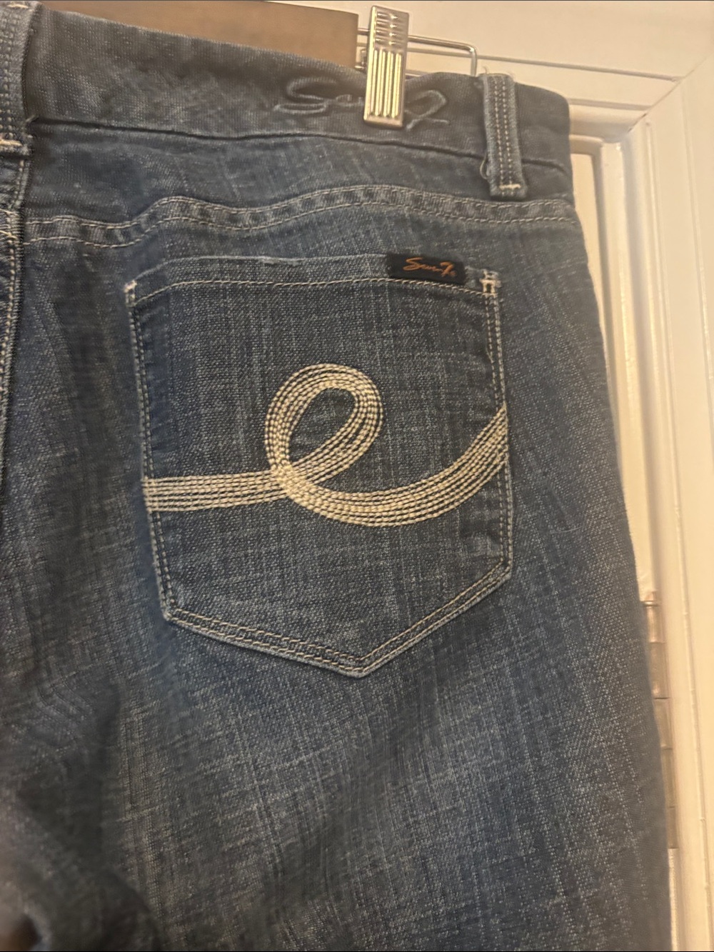 Seven7 Dark Wash Women's Bootcut Jeans - Classic Blue - Picture 6 of 7